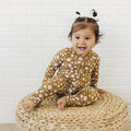 Ava+Oliver Bamboo Autumn Floral Convertible Zippy Romper 18-24mos NWT