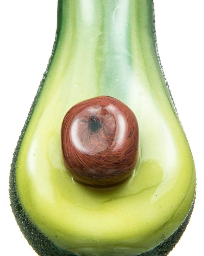 avocado themed glass