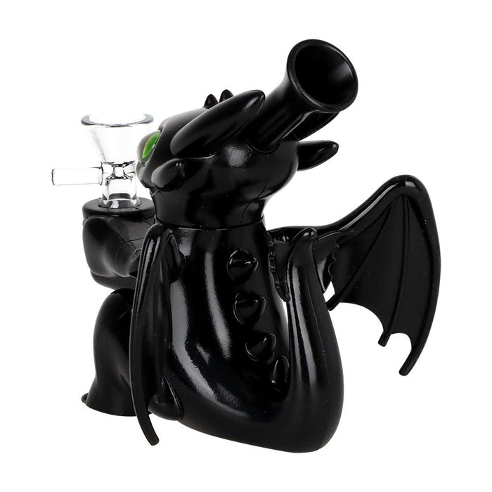 Baby Dragon Silicone Bong w Glass Bowl - 5.25"