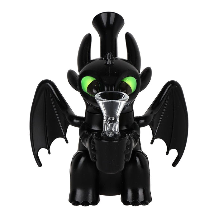 Baby Dragon Silicone Bong w Glass Bowl - 5.25"