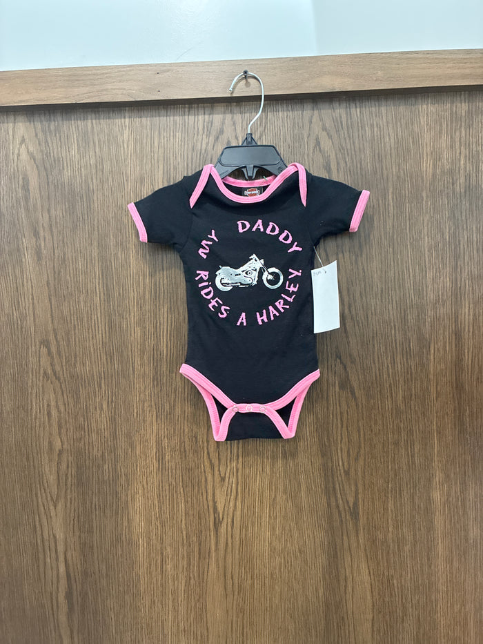 Baby girls Harley Davidson Onesie size 3-6 months