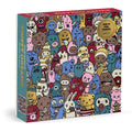 The Barbtropolis Sweet Dreams 500 Piece Foil Puzzle features a vibrant box with whimsical cartoon creatures, many holding desserts like donuts and cupcakes. The puzzle is by Barbtropolis.