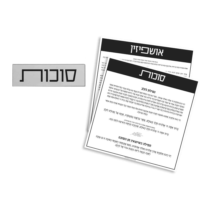 Bencher Silverware Caddy in Lucite for cutlery, napkins and benchers on the Shabbos table
