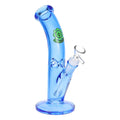 Bent Tube Colored Neon Glass Bong - 9"