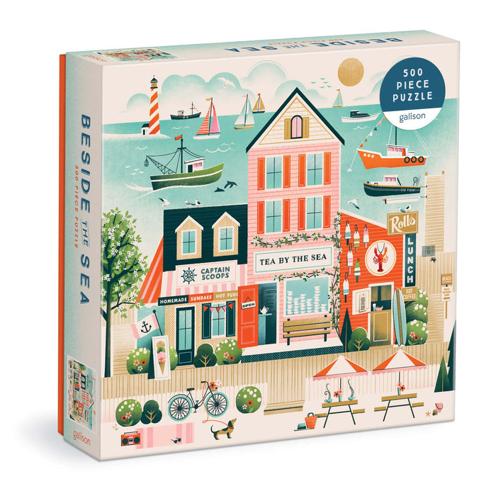 Beside the Sea 500 Piece Puzzle Laura Moyer