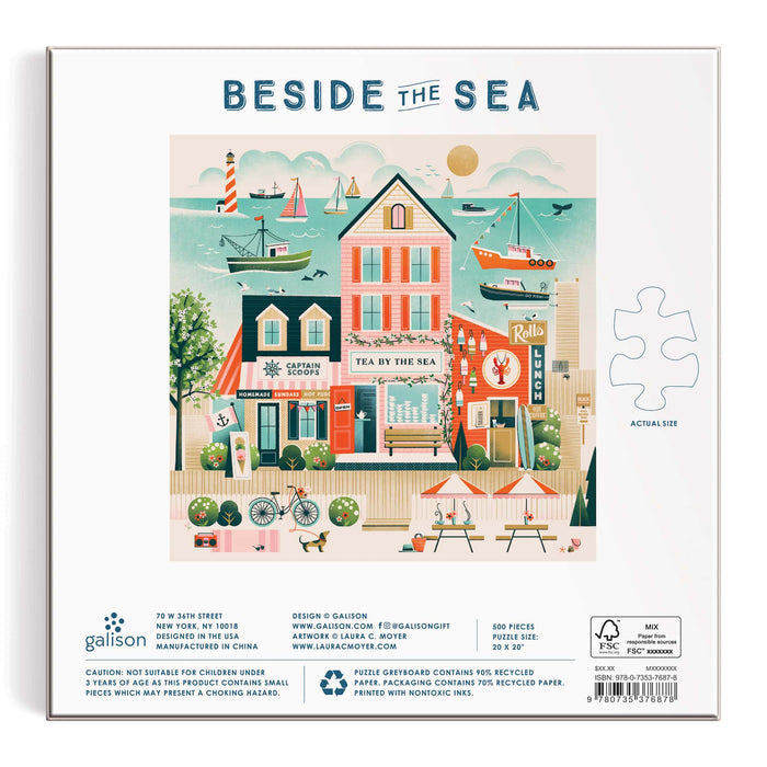 Beside the Sea 500 Piece Puzzle Laura Moyer