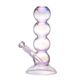 5 bubbles Design glass water pipe on white background