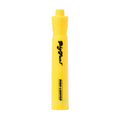 Yellow highlighter vape pen with visible branding on a white background
