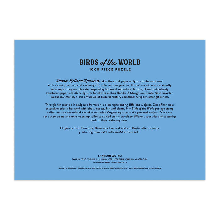 Birds of the World 1000 Piece Jigsaw Puzzle 1000 Piece Puzzles Diana Beltran Herrera Collection