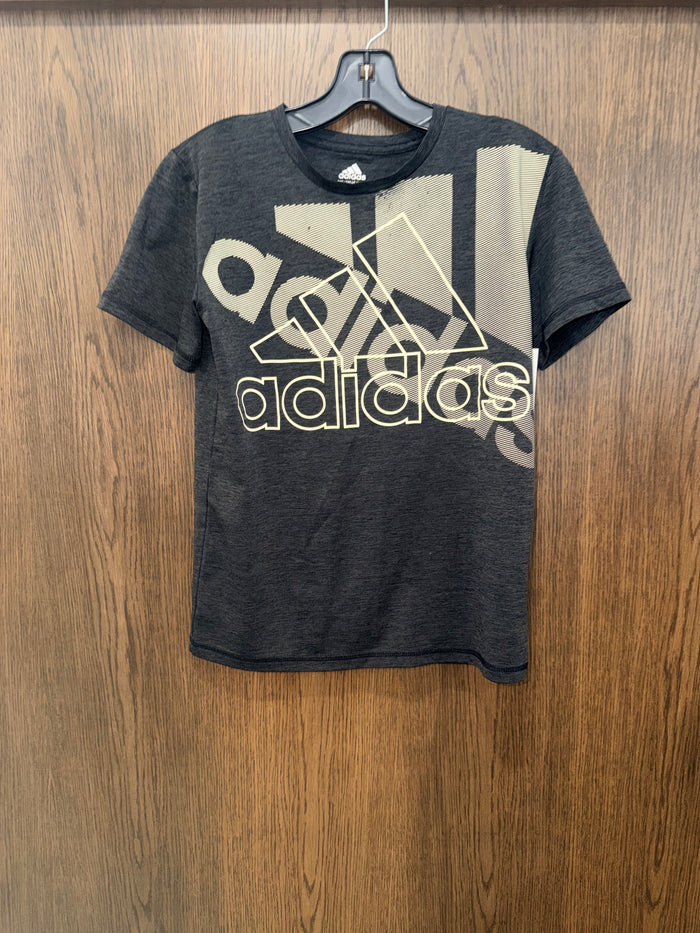 Adidas Boys Big Logo T-Shirt YM Youth Medium 10/12 Like New