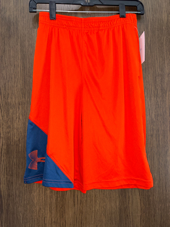 Boys Under Armour Shorts Orange YXL Youth Exra Large 14/16