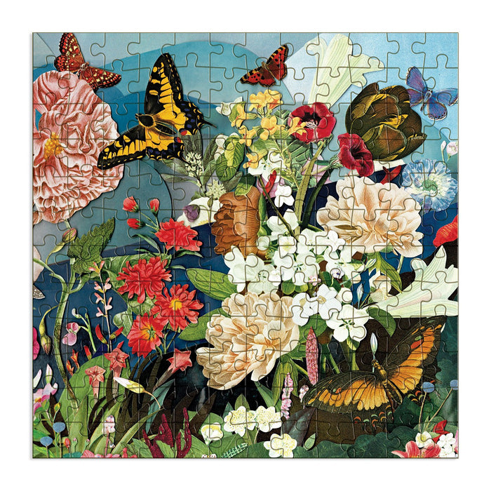 Butterfly Blooms 144 Piece Wood Jigsaw Puzzle Wooden Puzzles Ben Giles