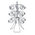 Cake Pop Lollipop Dessert Metal Stand, Silver, 9-Inch