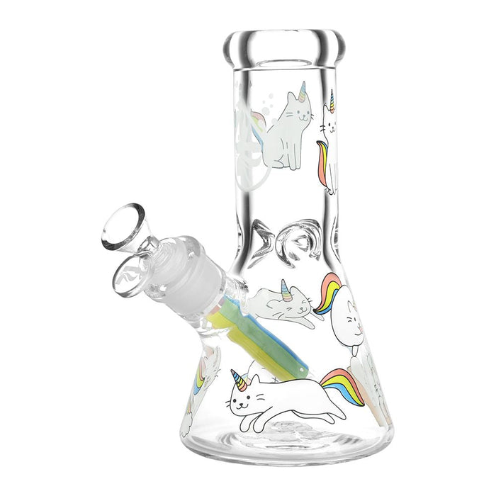 Caticorns Design Series Glass Beaker Bong - 8"