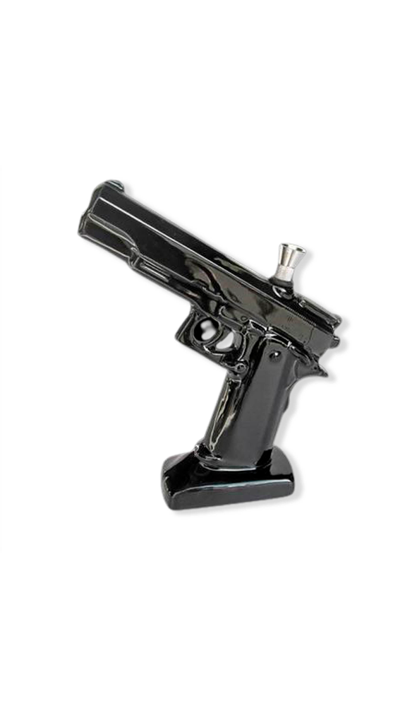 Ceramic Pistol Water Pipe WorldofBongs