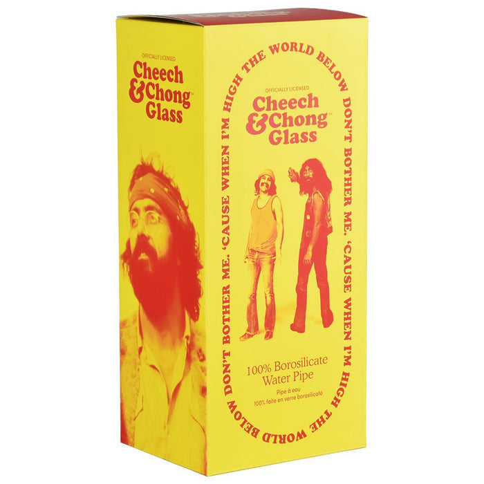 Cheech & Chong Glass Moustache Ride Beaker Water Pipe - 12"