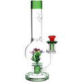 Chill Flowerz Glass Water Pipe - 12"