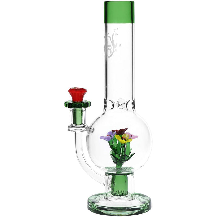 Chill Flowerz Glass Water Pipe - 12"