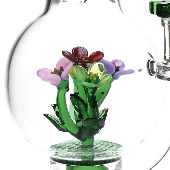 Chill Flowerz Glass Water Pipe - 12"