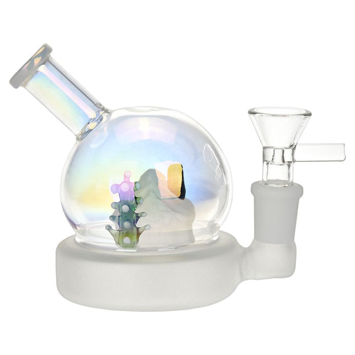 Globe Christmas glass bong