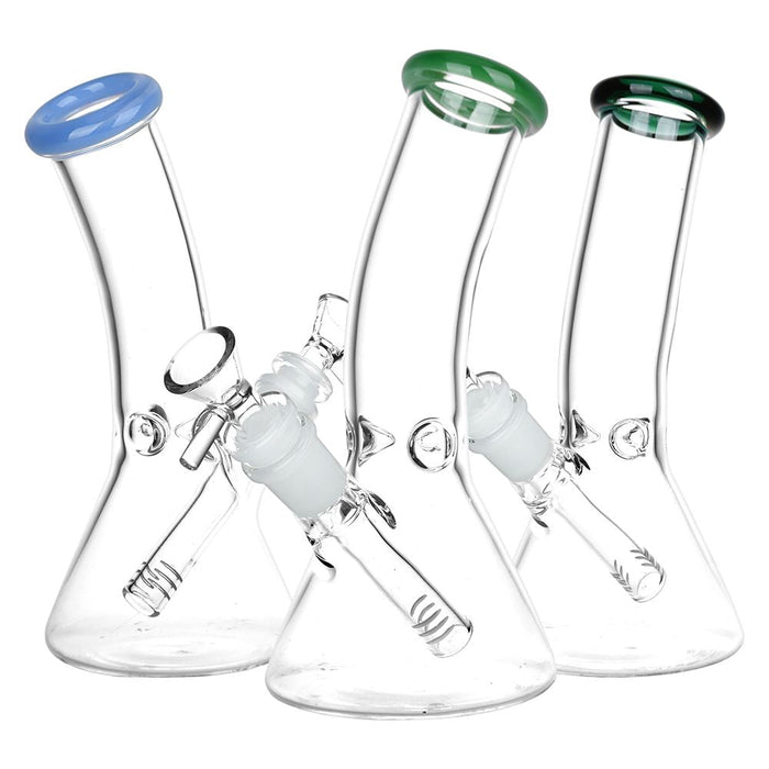 Classic Bent Neck Beaker Glass Water Pipe