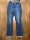 Cleo + Wolf High Rise Raw Hem Bootcut Jeans Size 33