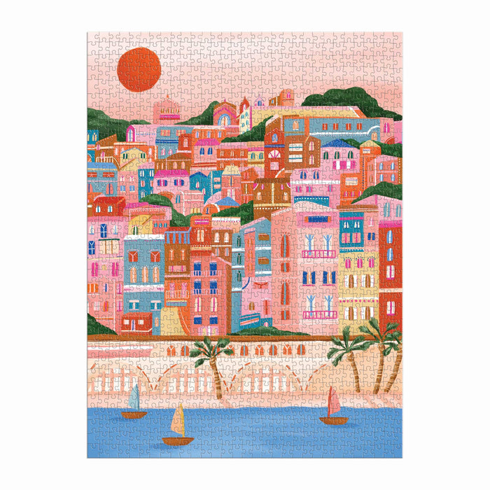 Colors Of The French Riviera 1000 Piece Puzzle in Square Box Millie Putland