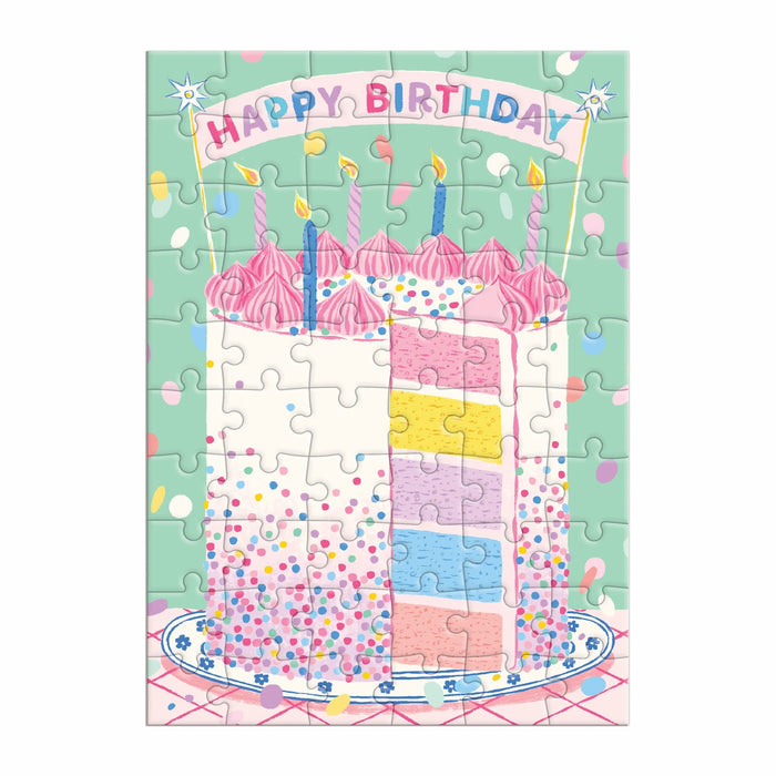 Confetti Birthday Cake Greeting Card Puzzle Emily Taylor