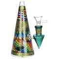 Conical Stained Glass Bong - 6.25"