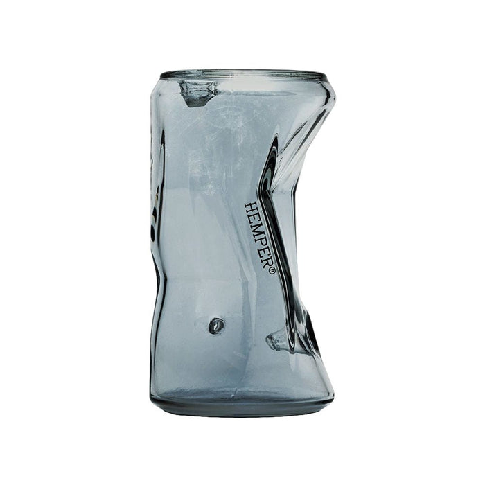 Crushed Can Glass Hand Pipe - 4.5"