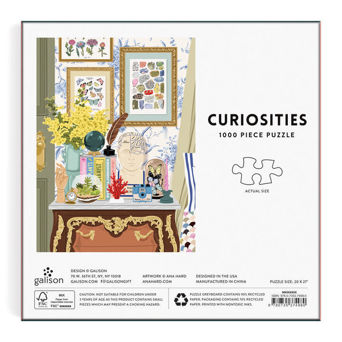 Curiosities 1000 Piece Puzzle Puzzles Ana Hard