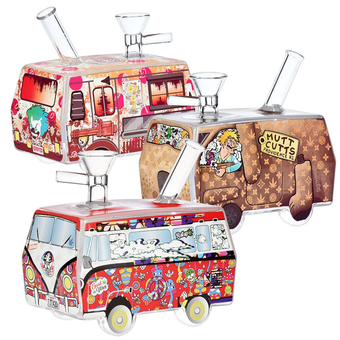 Dabtized Toon Van Retro Van Glass Water Pipe - 5" / Designs Vary