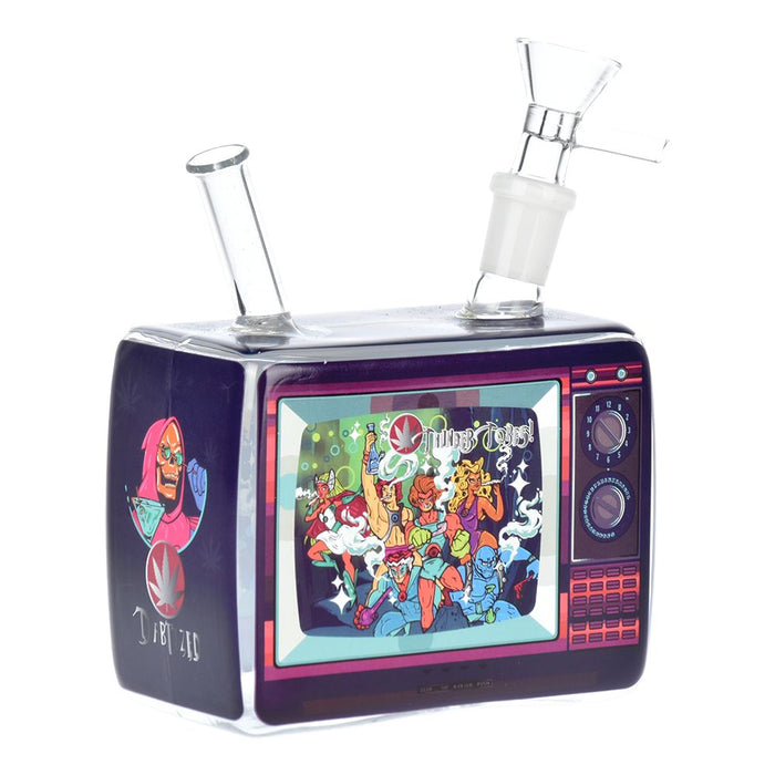 Dabtized Trippie Vision Retro TV Glass Water Pipe - 5"