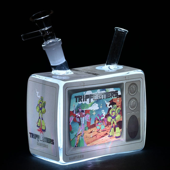 Dabtized Trippie Vision Retro TV Glass Water Pipe - 5"