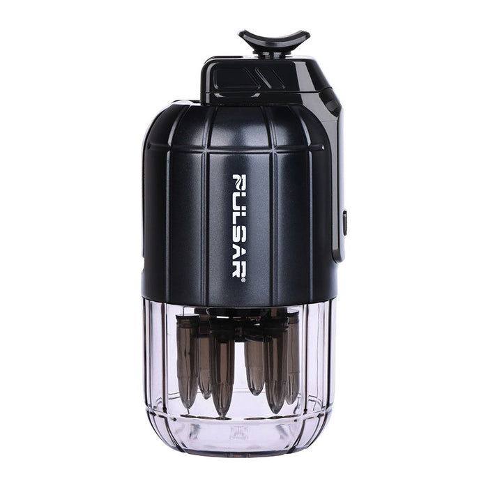 Black Pulsar Dabtron e dab rig vape device on a white background