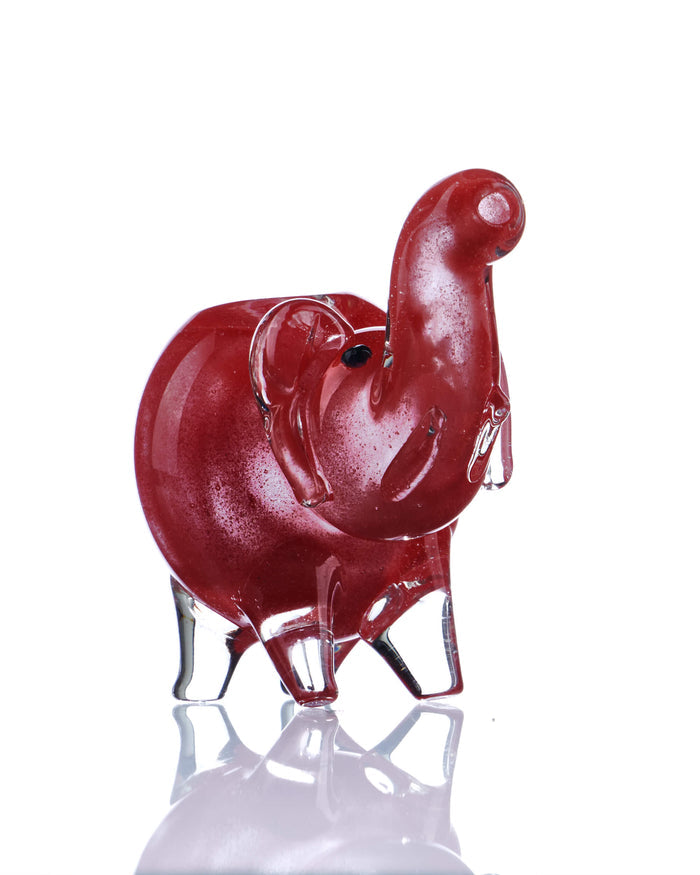 Dainty Glass Elephant Pipe worldofbongs