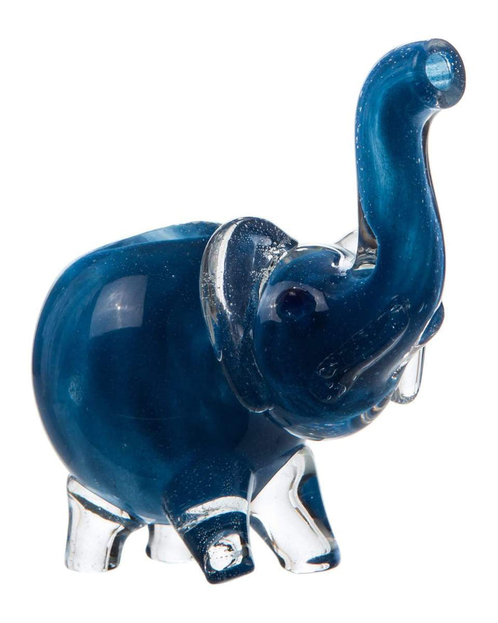 Dainty Glass Elephant Pipe worldofbongs