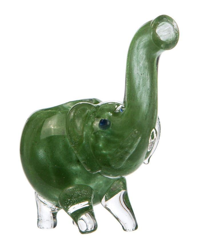 Dainty Glass Elephant Pipe worldofbongs