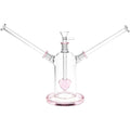 Date Night Heart Perc Dual Neck Glass Bong