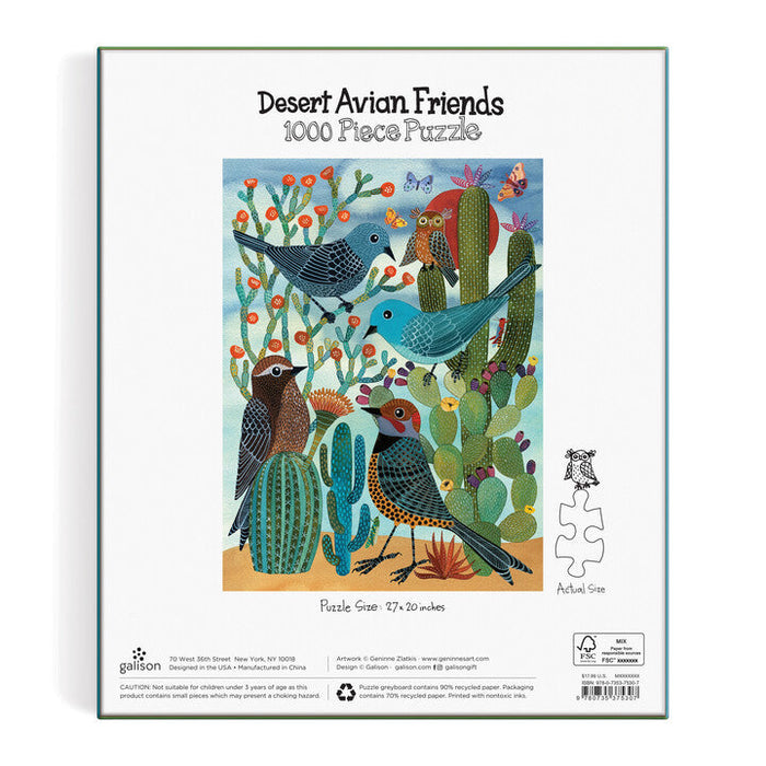 Desert Avian Friends 1000 Piece Puzzle Puzzles Geninne Zlatkis