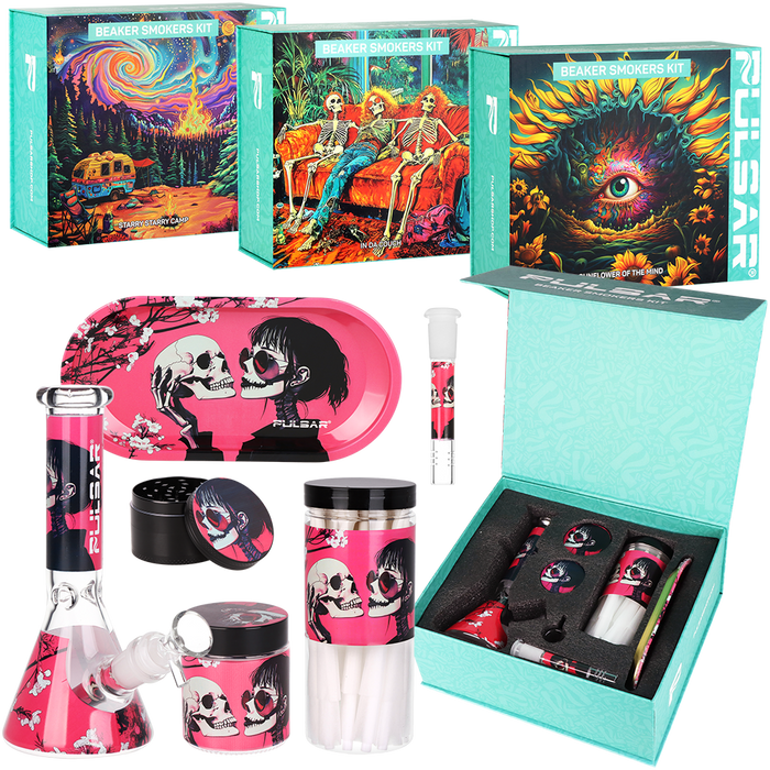 Design Series Beaker Bong Smoker's Kit | 7.75"