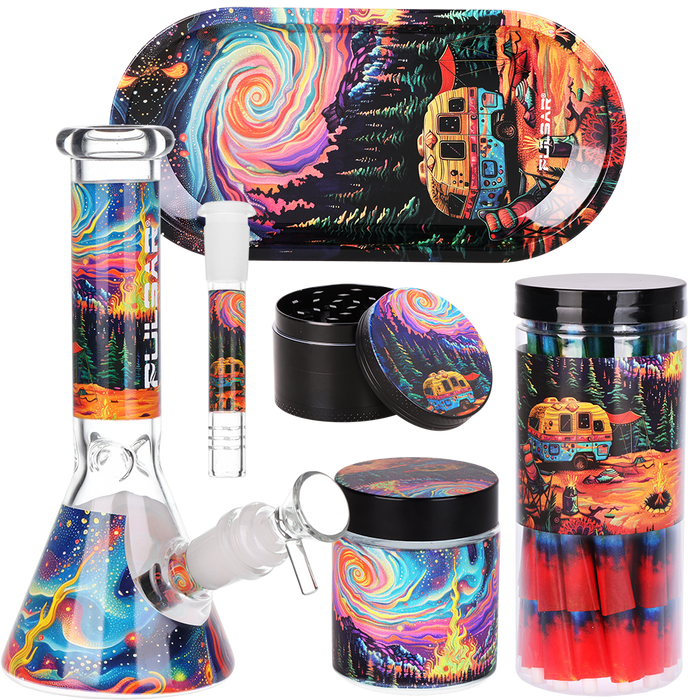 Design Series Beaker Bong Smoker's Kit | 7.75"