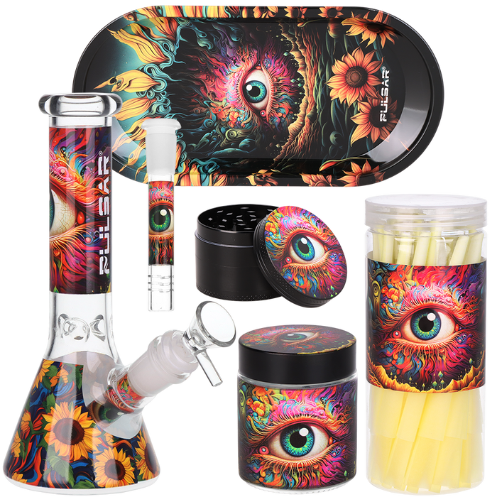 Design Series Beaker Bong Smoker's Kit | 7.75"