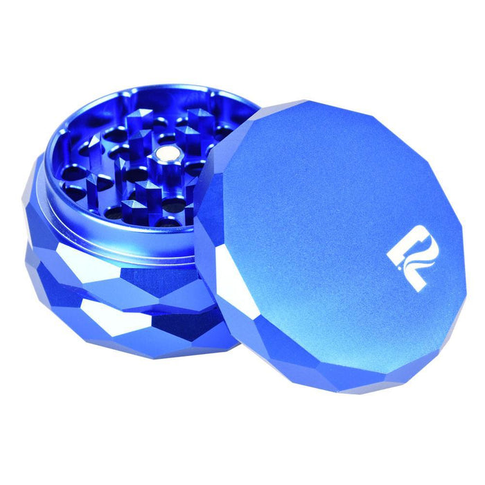 Diamond Faceted Aluminum Herb Grinder - 4 Piece