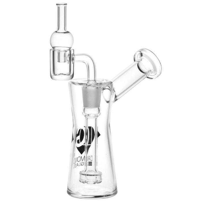 Glass Dab Rig with Disc Percolator by Diamond Glass