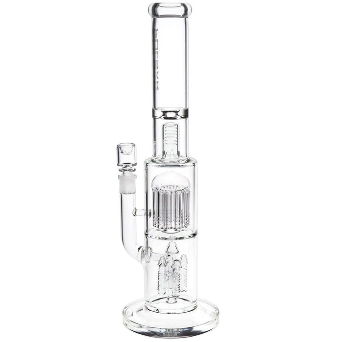 Double Chamber Rocket Perc Chugger Glass Bong - 15.25"