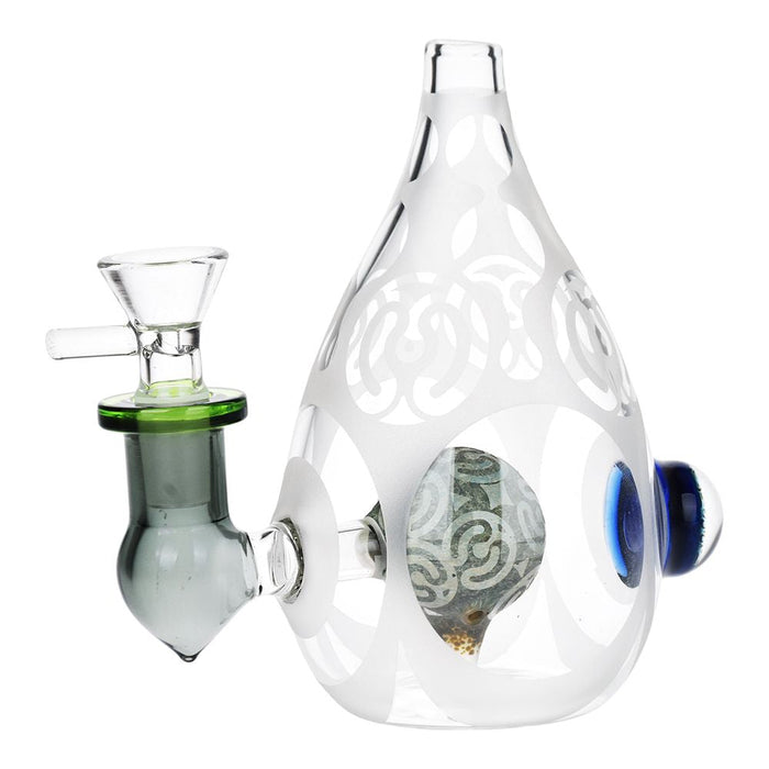 Eggcellent Etched Glass Bong