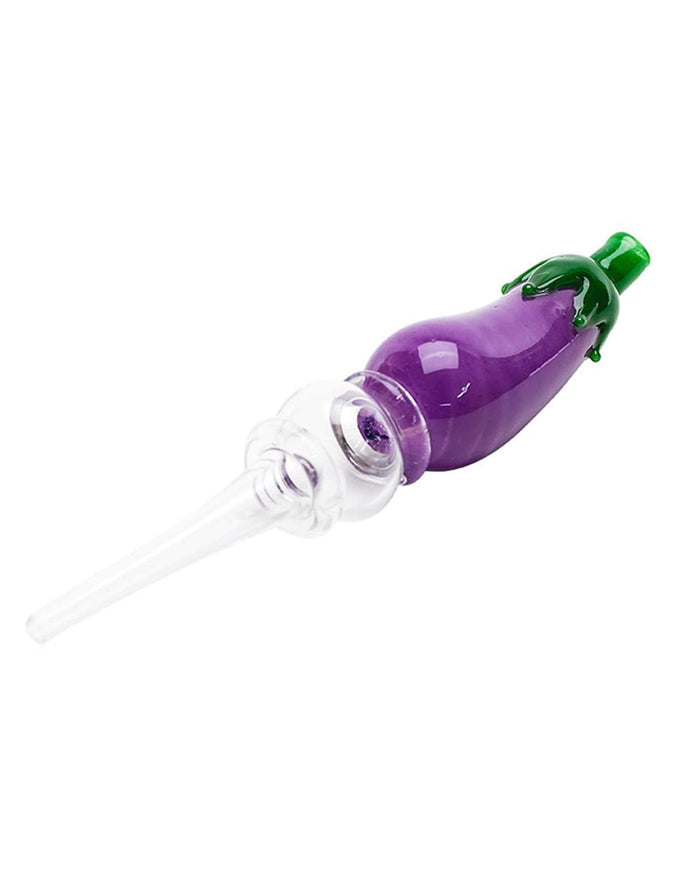 Eggplant Honey Straw