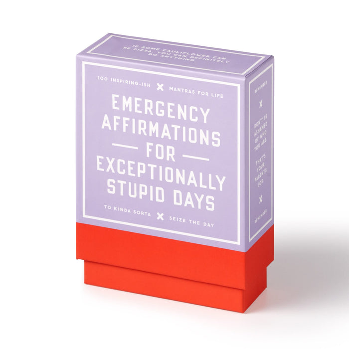 Emergency Affirmations for Exceptionally Stupid Days Card Deck Card Games Brass Monkey