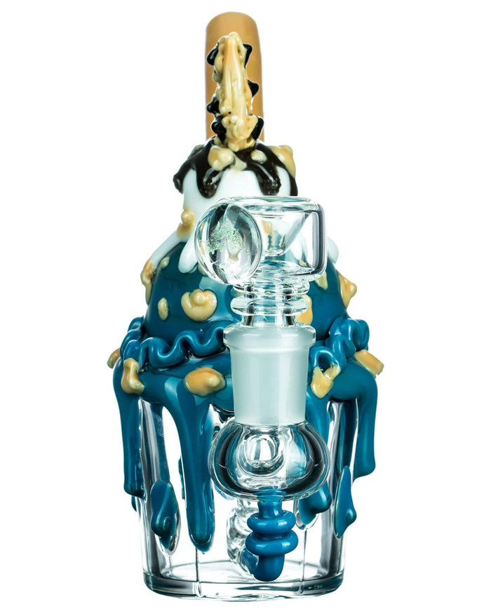 Cookie Monster Sundae Mini Bong by Empire Glassworks